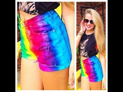 DIY: Rainbow Shorts| CHEAP & SIMPLE DIY: Rainbow Shorts| CHEAP & SIMPLE