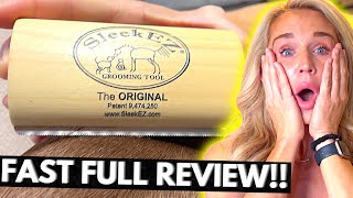 Full Review of SleekEZ Deshedding Grooming Tool for Dogs, Cats \u0026 Horses (Amazon Link in Comments)