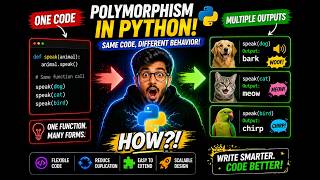 Polymorphism in Python 🤯 | Same Code, Different Behavior!