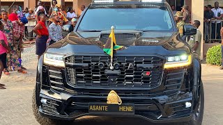 Watch! Otumfuo Osei Tutu II New Customised Bullêt Proof Car