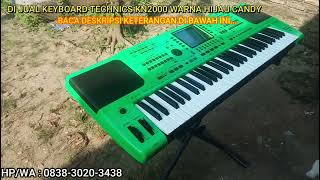 DI JUAL KEYBOARD TECHNICS KN2000 WARNA HIJAU CANDY.