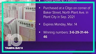Check your lottery tickets: An unclaimed $1.25M Florida Lottery ticket expires next week