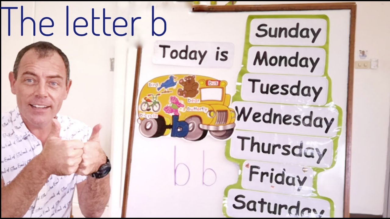 Learning About The Letter "b". An Early Learners English Lesson ...