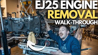 How to remove a Subaru EJ25 Engine (POV Walkthrough)