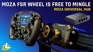 Moza Universal Hub Review - Moza FSR Wheel on a Fanatec DD1