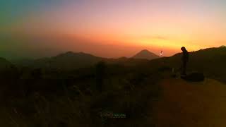 Sunrise form wanapa hills, kuta mountain.