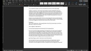 Preparing a Transcript for Analysis