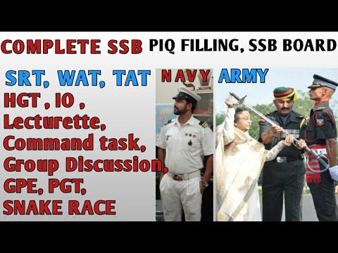 SSB (Service Selection Board), FULLY EXPLAINED WITH EXERCISES OF, TAT ...