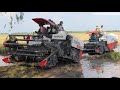 Incredible Safety Harvester Driving Skills | Harvester Working & Harvest Machine ម៉ាស៊ីនច្រូតស្រូវ