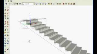 스케치업 한글 동영상 강좌 다중 복사로 계단만들기