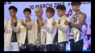 [Fancam] 130329 EXO-M at Super joint concert Press conferen -1