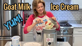 Making Goat Milk Ice Cream / How to Make Goat Milk Ice Cream