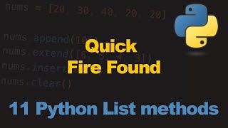 Every Python List Method in Less Than 3 Minutes.