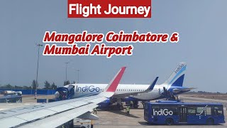 Mangalore Airport Inside // Mangalore to Mumbai Flight Journey // Mangalore Coimbatore Mumbai Flight