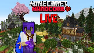 Building in my 1000 Day Hardcore World! (FIRST HARDCORE STREAM!!)