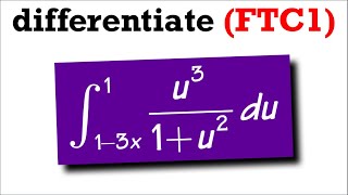 Fundamental theorem of calculus (part 1) example#2