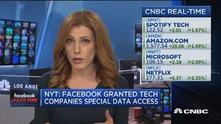 Facebook under fire after NYT report company granted tech cos. access to user data