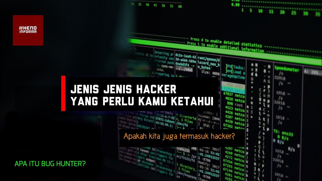 JENIS JENIS HACKER | APA ITU BUG HUNTER ? | HENDINFORMA - YouTube