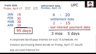 Calculating the Number of Days of Accrued Interest - Series 7 Exam Prep