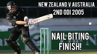 Thrilling Match Gets A Nail-Bitting Finish! | New Zealand V Australia | 2nd ODI 2005 Full Highlights