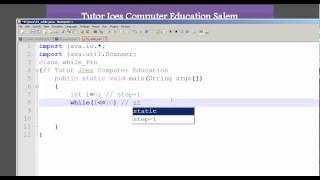 While Loop In Java Tamil