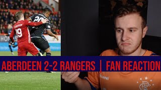 Aberdeen 2-2 Rangers | Fan Reaction/Rant & Review - Gers throw away 2 points in title race!