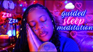 ASMR - 😴 1 HOUR Guided Sleep Meditation \u0026 Hypnosis w/ Visuals for Sleep ☁️💤✨