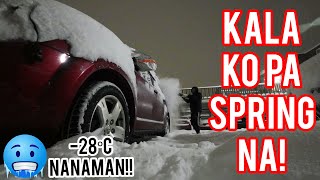 KAPAL NANAMAN NG SNOW DITO SA CANADA | BUHAY CANADA VLOG#92