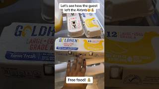 Let’s see how the guest left the Airbnb 🤯💰FREE FOOD! #cleantok #airbnbcleaning #cleaninghacks