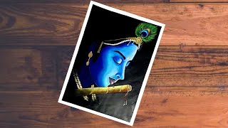 Beautiful Acrylic Painting Of Lord Sri Krishna |Color Magic