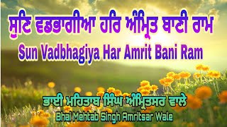 Sun vadbhagi Har Amrit Bani Ram | New Shabad Gurbani | Bhai Mehtab Singh Amritsar Wale | Live Kirtan