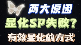 为什么你显化SP会失败？如何有效显化？｜MD｜SC｜假设法则