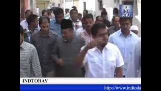 AIMIM Ahmed Pasha Quadri and Mohd Ghouse Corporater padyatra in shahalibanda