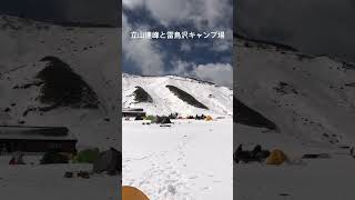 立山連峰と雷鳥沢キャンプ場