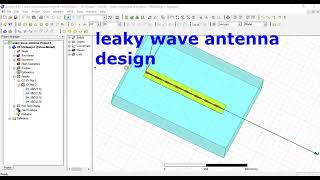 leaky wave antenna in cst