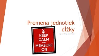 Jednotky dĺžky