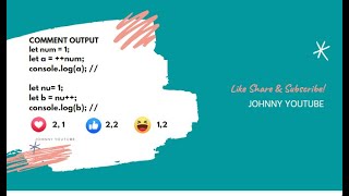 Postfix and Pre Increment Javascript (Interview Question)
