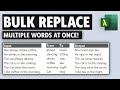 Excel Find & Replace Multiple Words - Like a Pro - Meet SUBSTITUTE ALL