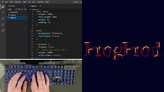 ASMR Programming - Making Text Animation with Html CSS - No Talking
