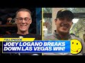 Joey Logano relives his THRILLING win at Las Vegas to Kevin Harvick!