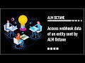 Access webhook data of an entity sent by ALM Octane