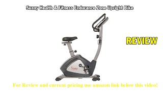 Review Sunny Health & Fitness Endurance Zone Upright Bike - SF-B2956