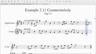 Example 2.11 Countermelody