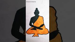 Buddha drawing short video || kabira || easy drawing || #trending #viral #buddha #jubinnautiyal