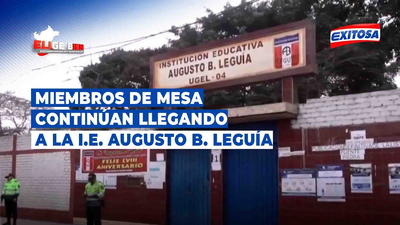 🔴🔵Miembros De Mesa Continúan Llegando A La Institución Augusto B ...