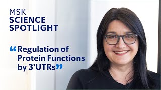 Regulation of Protein Functions by 3’UTRs - Dr. Christine Mayr | MSK Science Spotlight Lecture