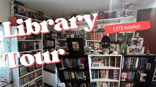 LIBRARY TOUR📚 | my 1,000+ book collection! 💕