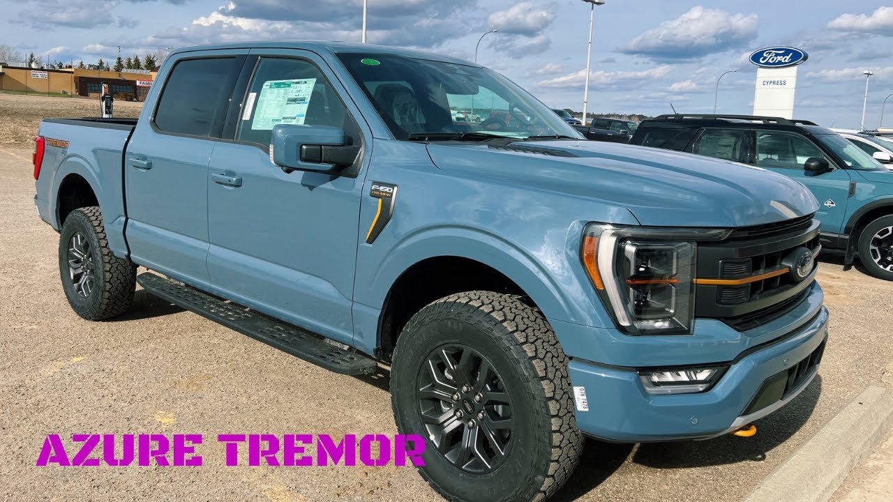 Azure Gray 2023 F150 TREMOR 5.0L - YouTube