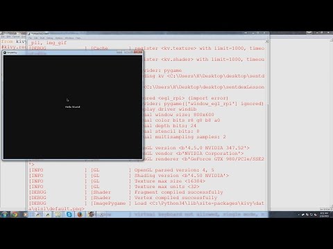 Kivy with Python tutorial for Mobile Application Development Part 1 Kivy with Python tutorial for Mobile Application Development Part 1