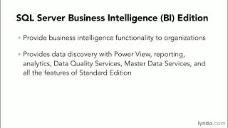 SQL Server Tutorial - Versions and supported operating systems